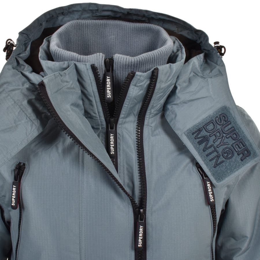 Superdry Stormy Blue Hooded Mtn Winbreaker Jacket Medium Adult